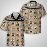 All My Heroes Have FBI Files Hawaiian Shirt