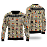 All My Heroes Have FBI Files Ugly Sweater