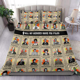 All My Heroes Have FBI Files Bedding Sets