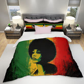 Angela Davis Rasta Freedom Bedding Set