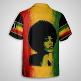 Angela Davis Rasta Freedom Hawaiian Shirt