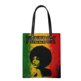 Angela Davis Rasta Freedom Leather Ordinary Tote Bag