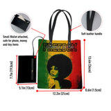 Angela Davis Rasta Freedom Leather Ordinary Tote Bag