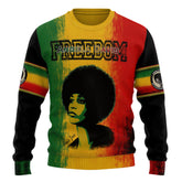Angela Davis Rasta Freedom Ugly Sweater