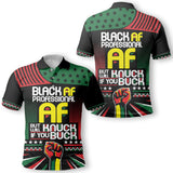 Black AF Proffessional AF Polo Shirt