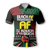 Black AF Proffessional AF Polo Shirt