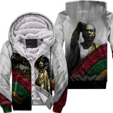 Black History Short Sherpa Hoodie, Forward Ever Backward Never African Pride Sherpa Hoodie