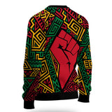 Black History Ugly Sweater, Africa Black Power Pattern Ugly Sweater