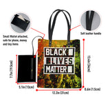 Black Lives Matter Leather Ordinary Tote Bag
