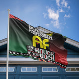 Black Af Professional Af Flag