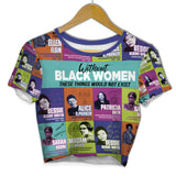 Black Woman Croptop T Shirt