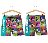 Black Woman Men Shorts