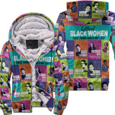 Black Woman Sherpa Hoodie