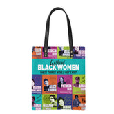 Black Women Leather Ordinary Tote Bag