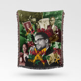 Malcolm X Jacquard Woven Blanket