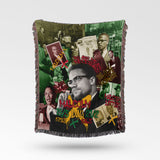 Malcolm X Jacquard Woven Blanket
