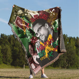 Malcolm X Jacquard Woven Blanket