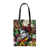 Malcolm X Leather Ordinary Tote Bag