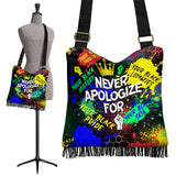 Never Apologize For Boho Handbag