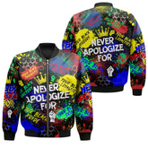 Never Apologize For Bomber Jacket
