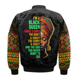 Black Queen Bomber Jacket