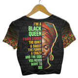 Black Queen Croptop T Shirt