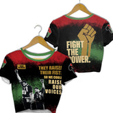 They Raised Their Fists Croptop T Shirt