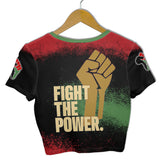 They Raised Their Fists Croptop T Shirt