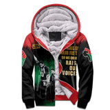 They Raised Their Fists Sherpa Hoodie