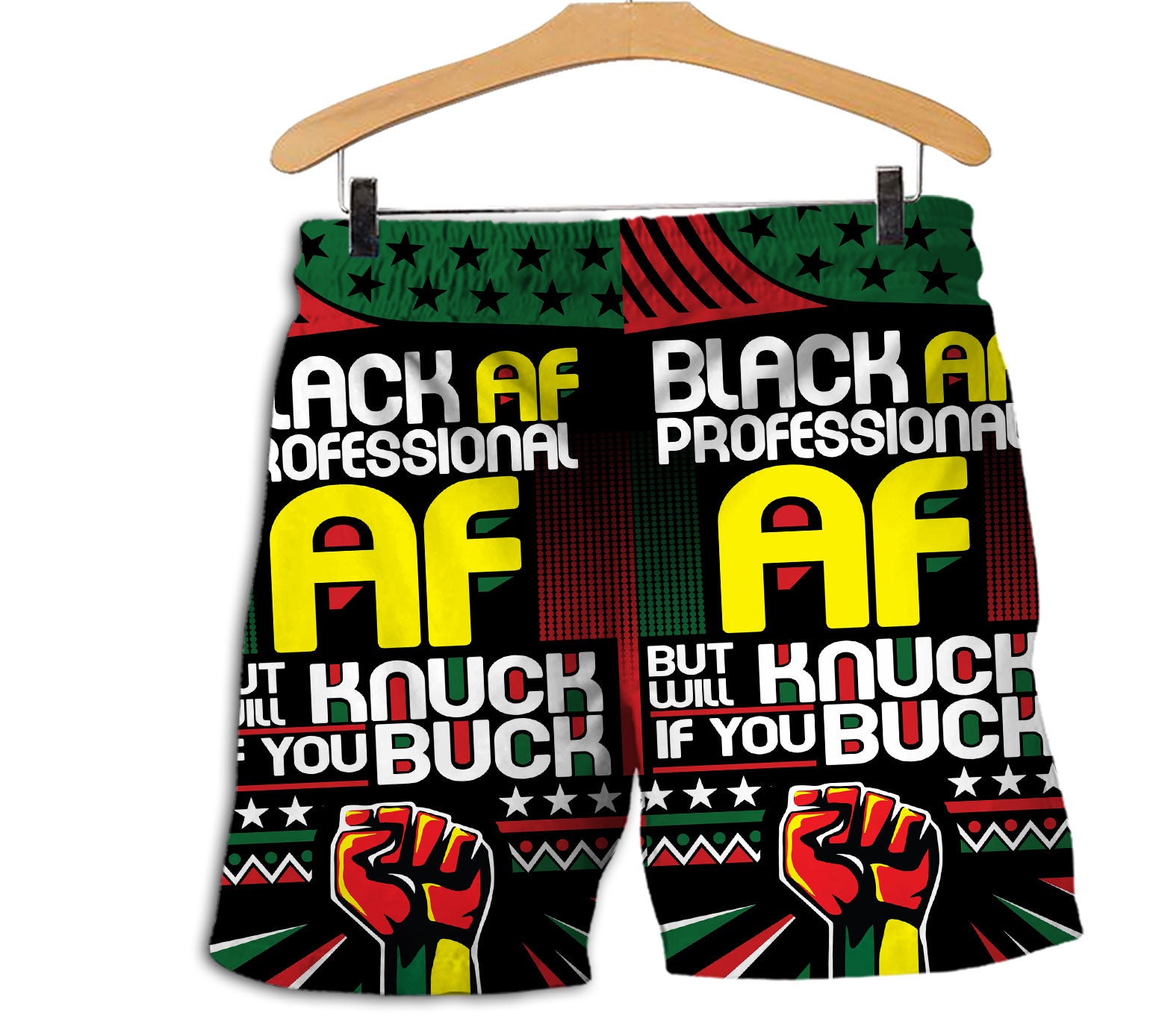 AF Black AF Professional AF Men Shorts