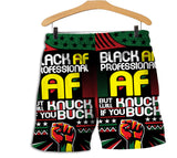 AF Black AF Professional AF Men Shorts
