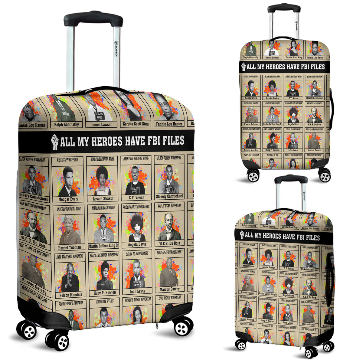 All My Heroes Have FBI Files Luggage Cover
