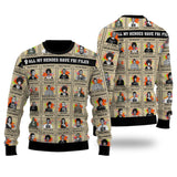 All My Heroes Have FBI Files Ugly Sweater