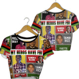 All My Heroes Croptop T Shirt
