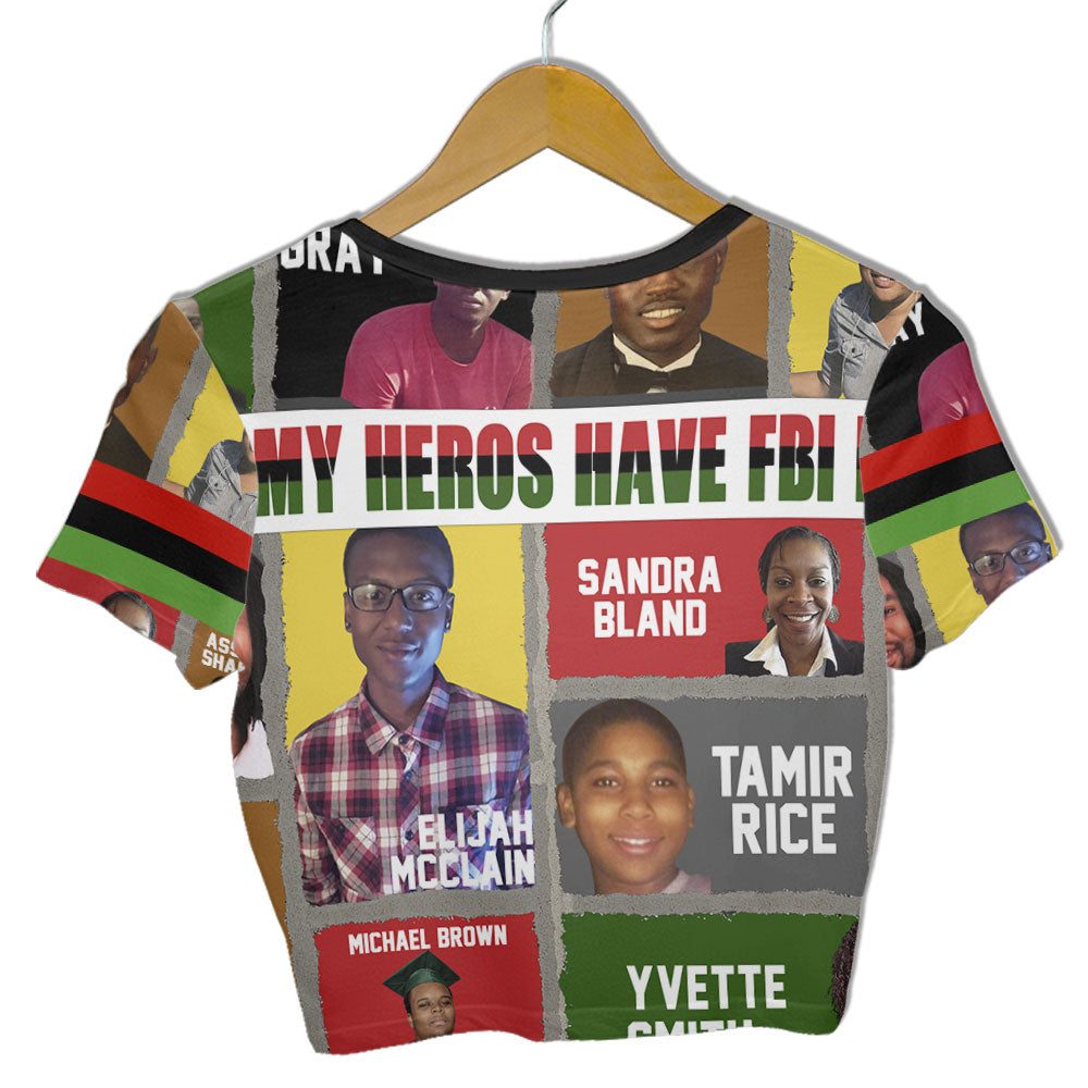All My Heroes Croptop T Shirt