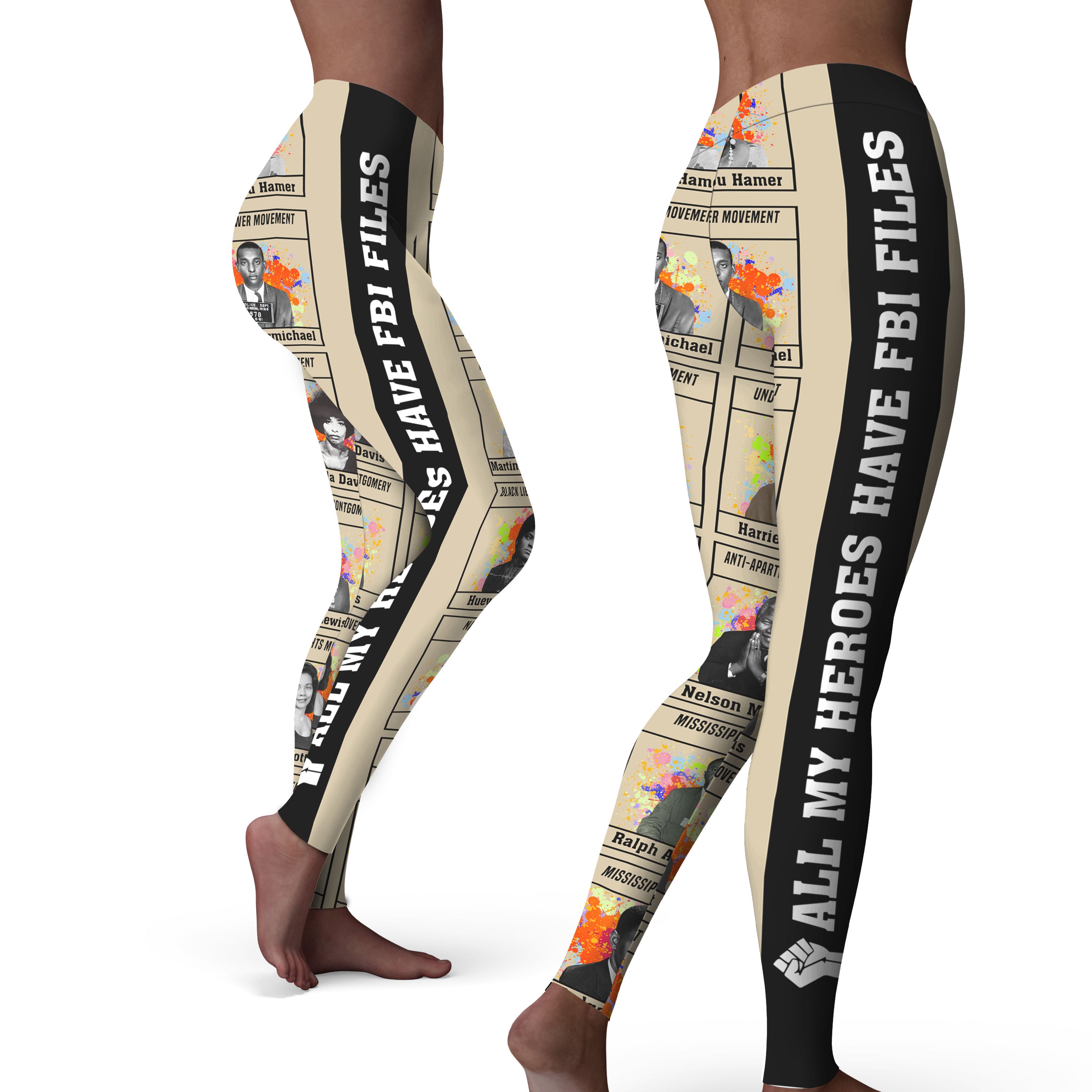 All My Heroes Have FBI FIles Leggings