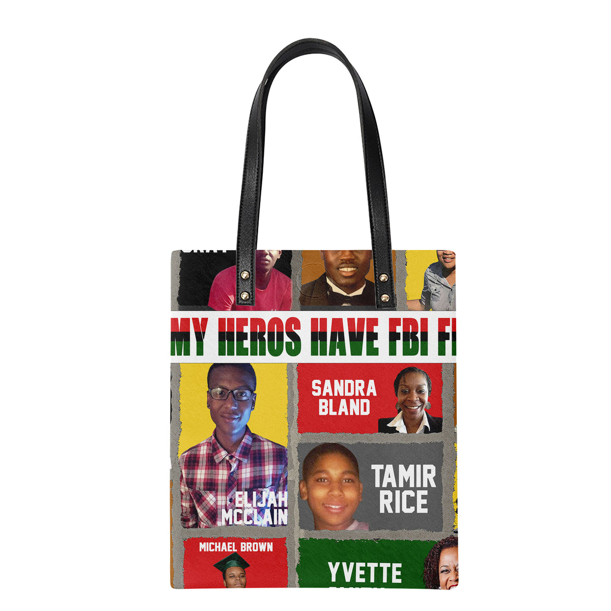 All My Heroes Leather Ordinary Tote Bag
