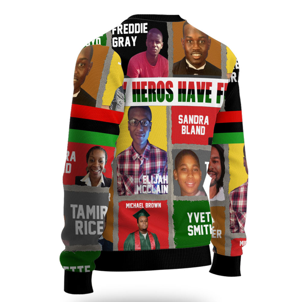 All My Heroes Ugly Sweater