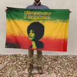 Angela Davis Rasta Freedom Flag