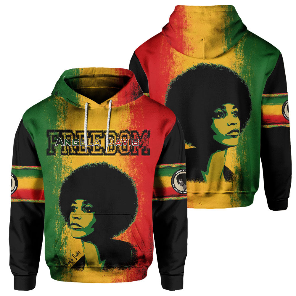 Angela Davis Rasta Freedom Hoodie
