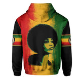 Angela Davis Rasta Freedom Hoodie