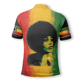 Angela Davis Rasta Freedom Polo Shirt