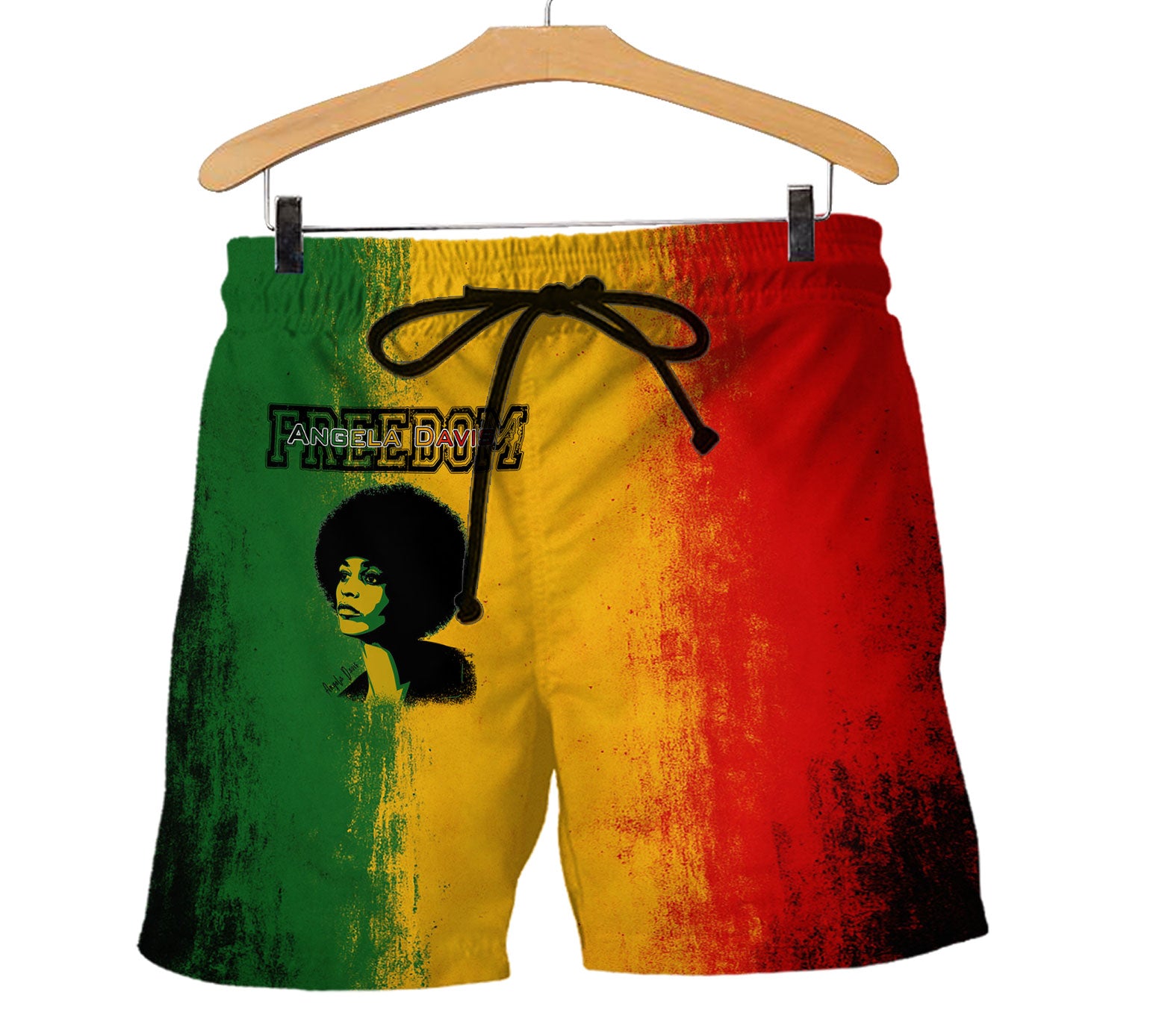 Angela Davis Rasta Freedom Shorts