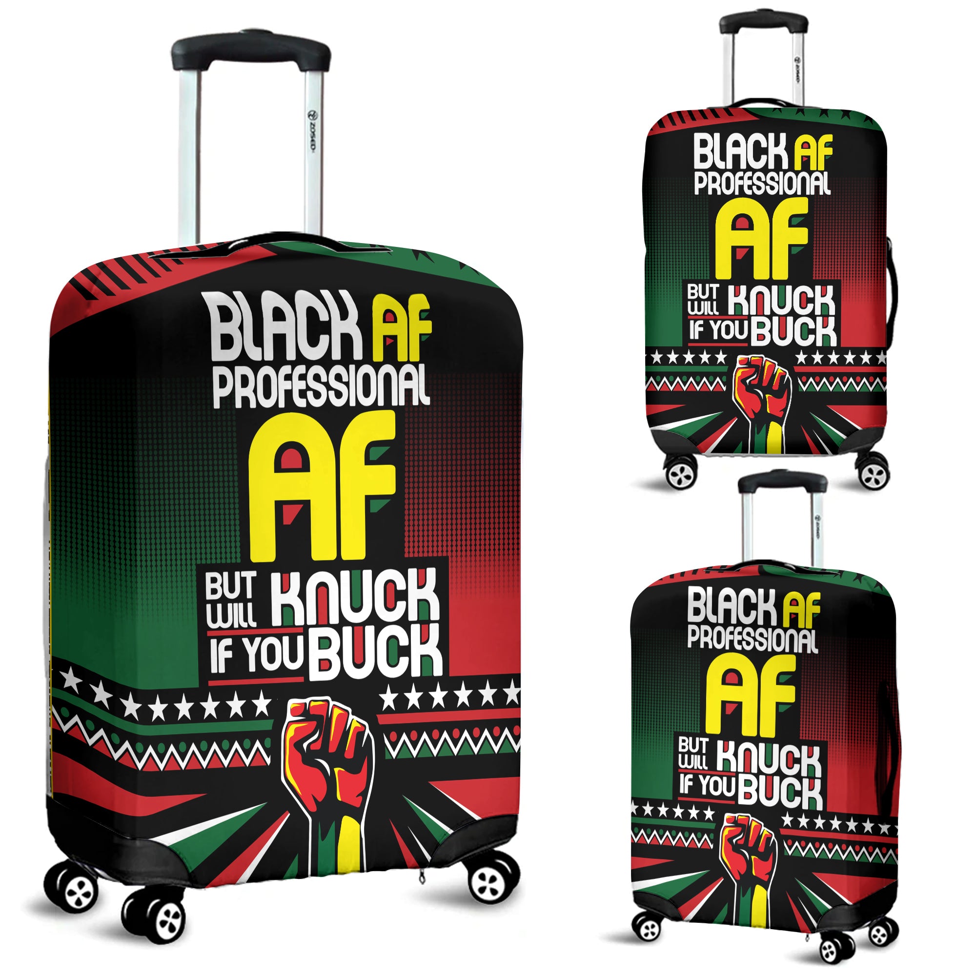 Black AF Proessional AF Luggage Cover