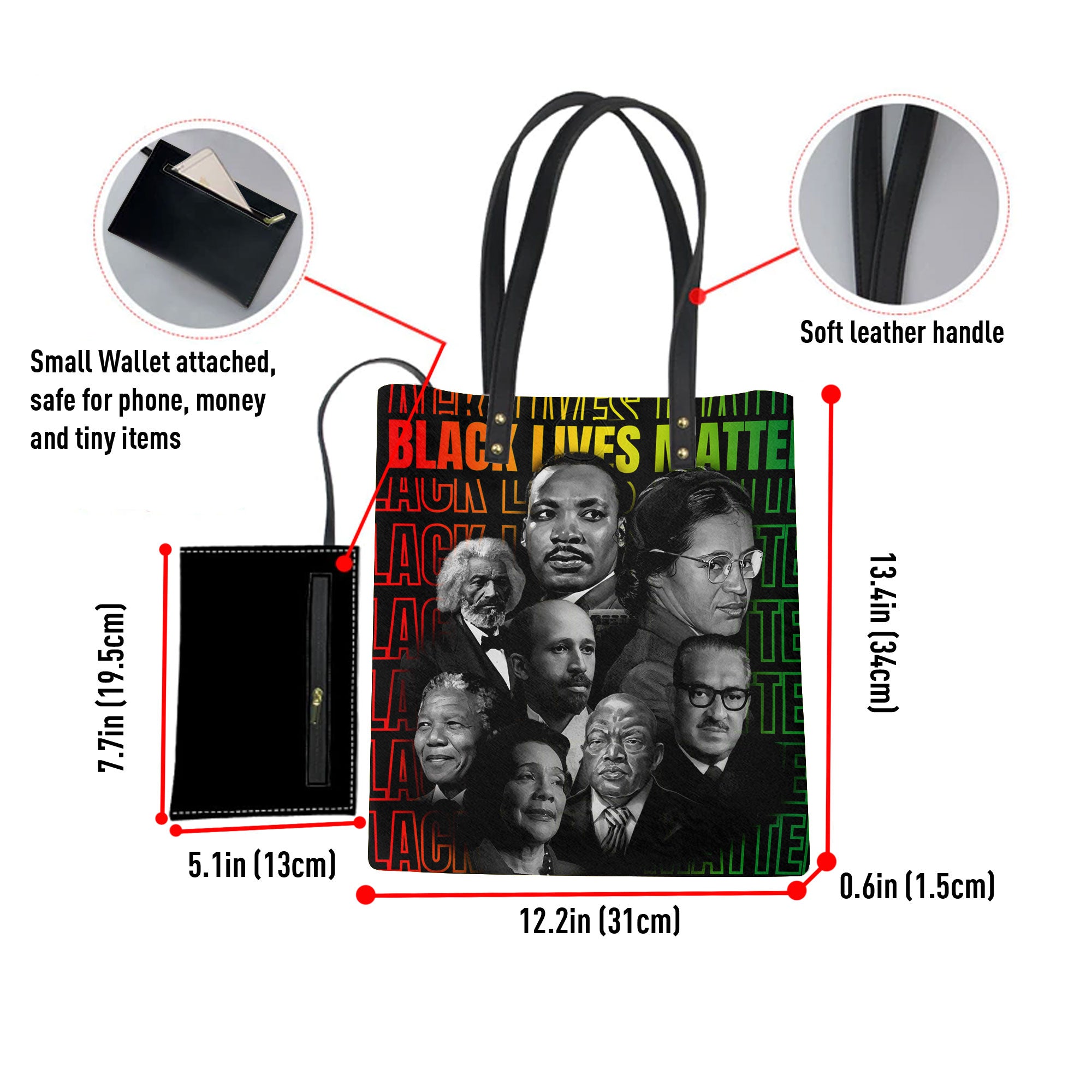Black Lives Matter Ver 2 Leather Ordinary Tote Bag