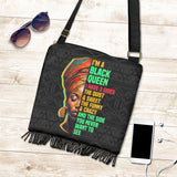 Black Queen Boho Handbag