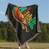 Black Queen Jacquard Woven Blanket