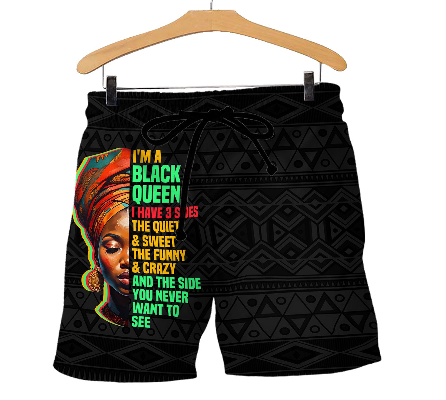 Black Queen Men Shorts
