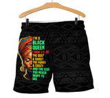 Black Queen Men Shorts