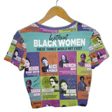 Black Woman Croptop T Shirt
